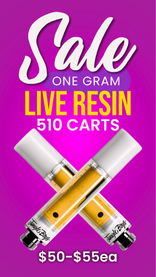 One Gram Live Resin 510 Carts Sale