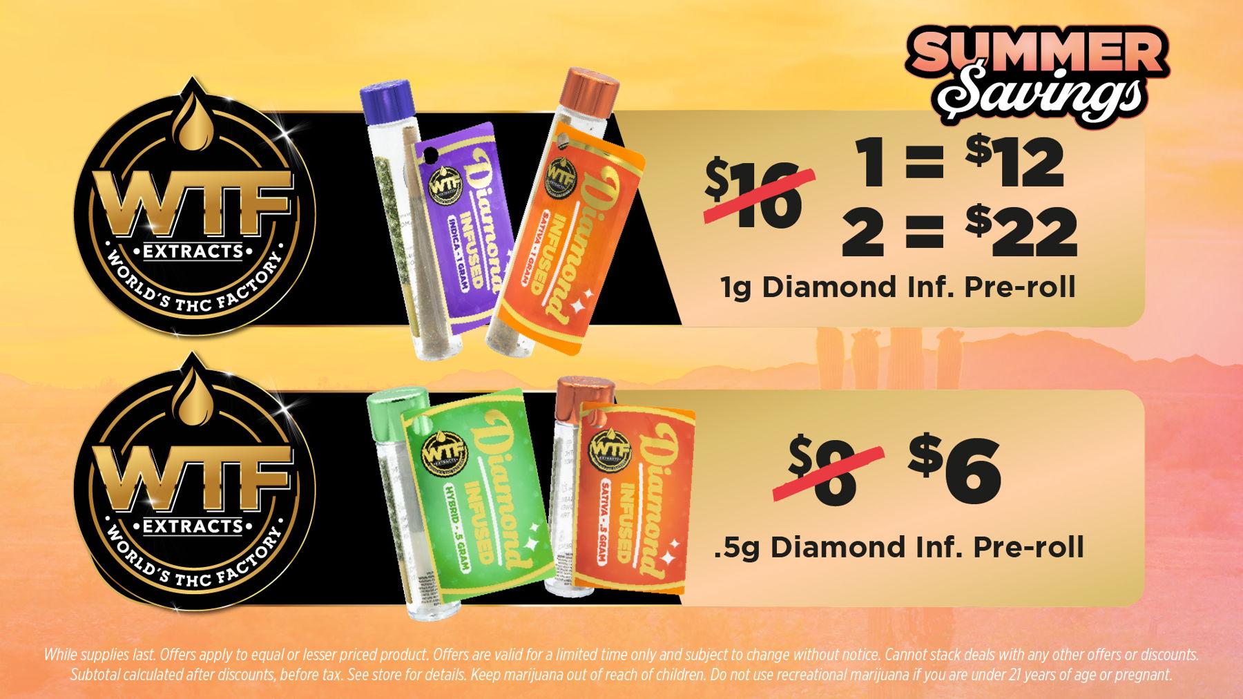 Diamond Infused Pre-rolls on Sale