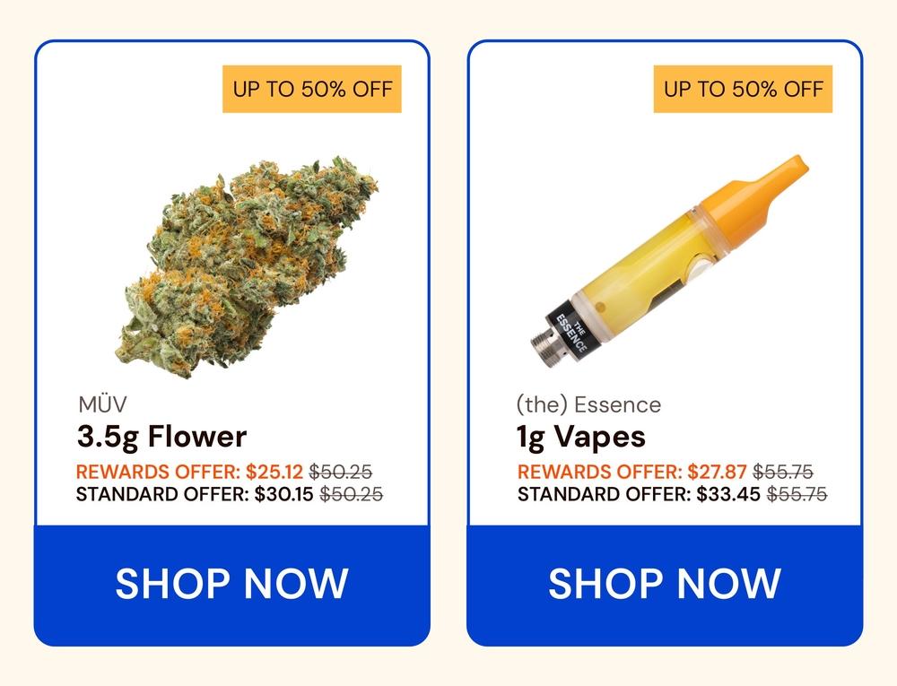 Up to 50% Off Flower and Vapes - Cannabis deal image
