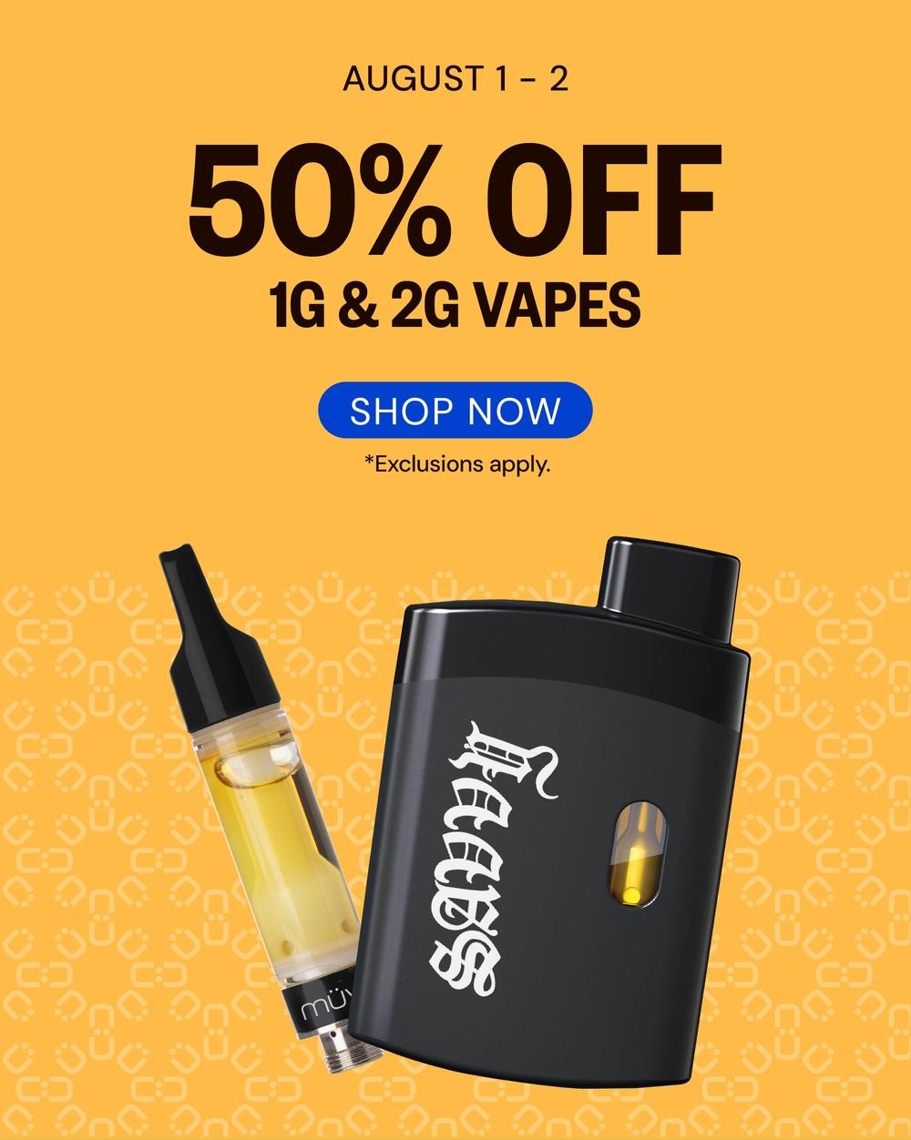 50% Off Vapes This Weekend