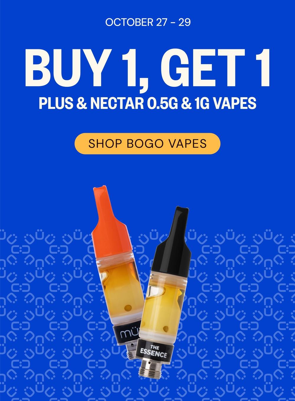 Buy 1 Get 1 Plus & Nectar Vapes - Cannabis deal image