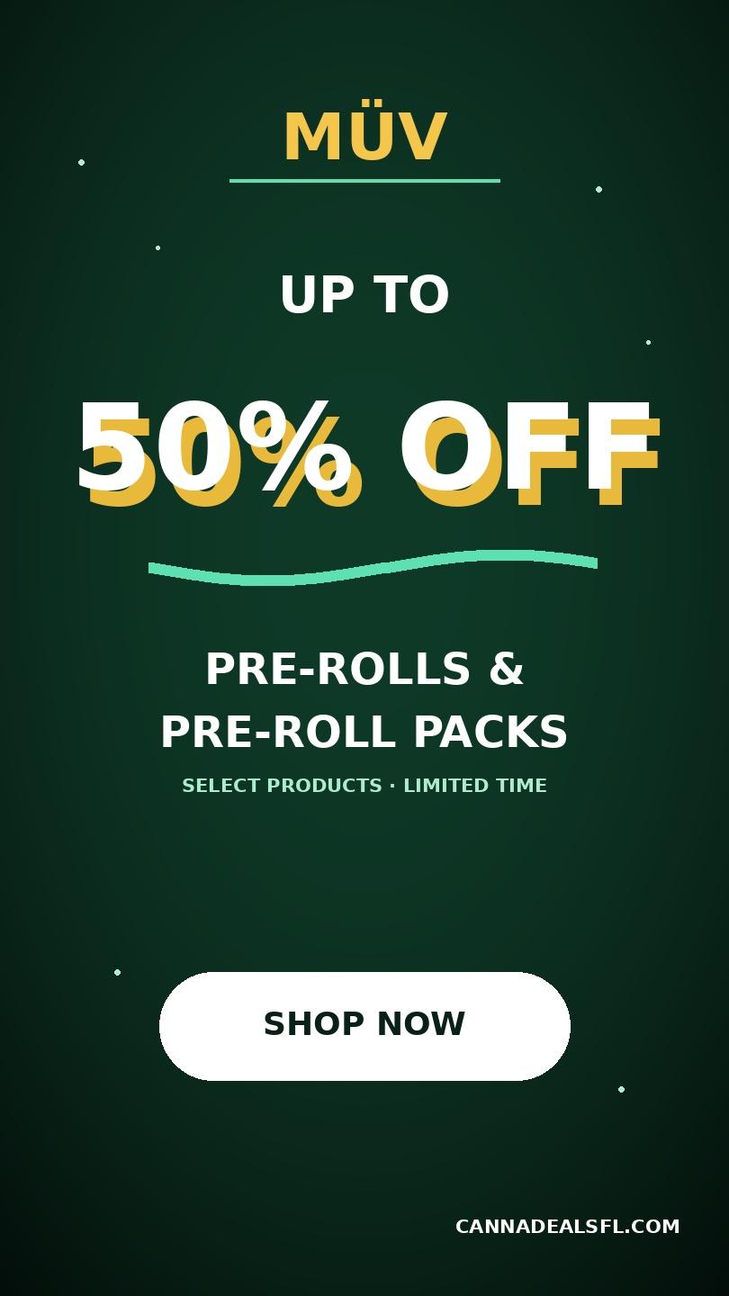 🔥 Up To 50% Off Pre-Rolls & Pre-Roll Packs - Cannabis deal image