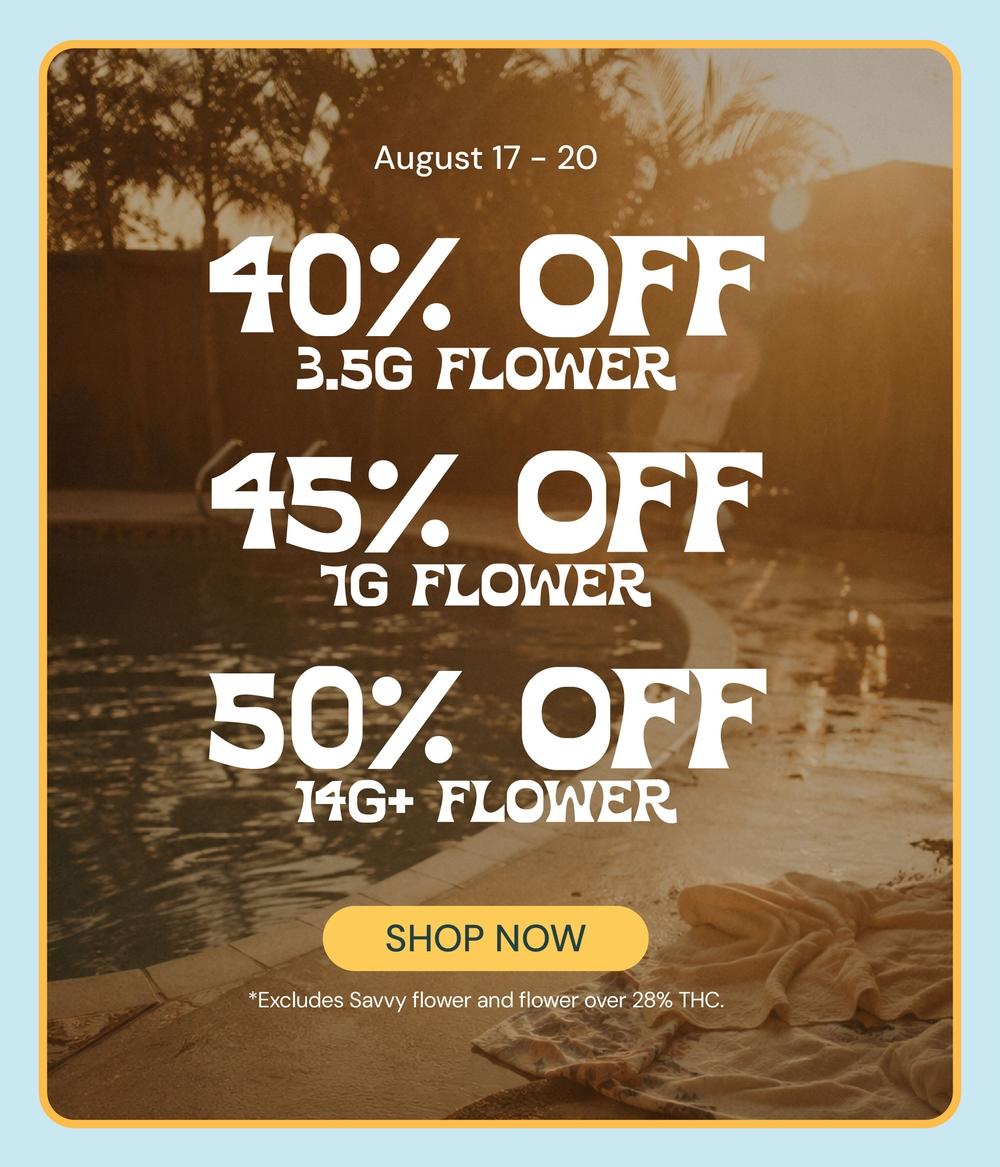 Flower Deals: 40%-50% Off