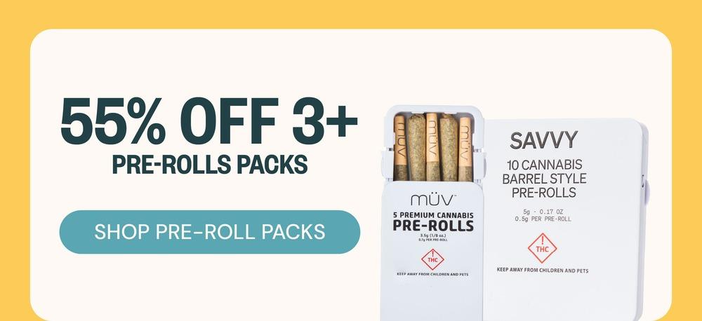 55% Off Pre-Roll Packs - Cannabis deal image
