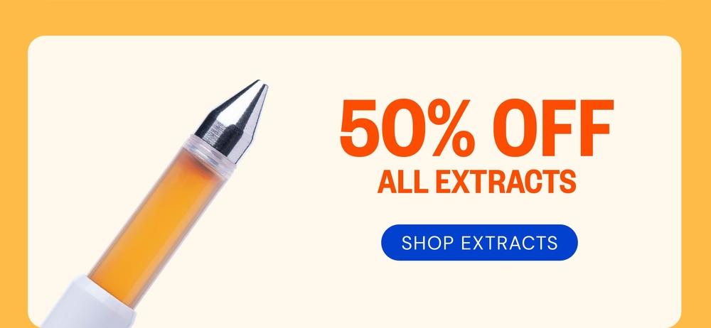 50% Off All Extracts