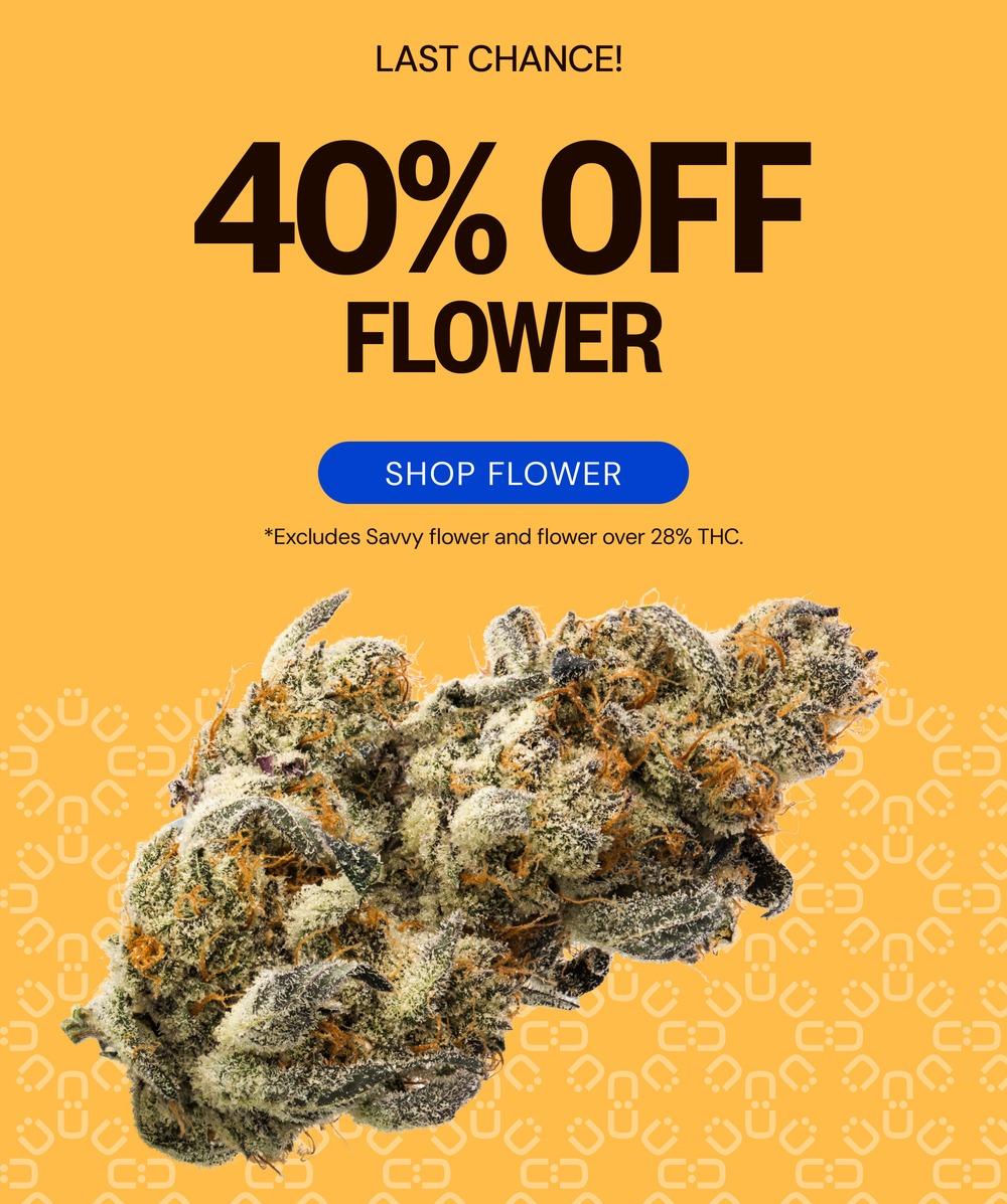 Last Chance: 40% Off Flower Deals