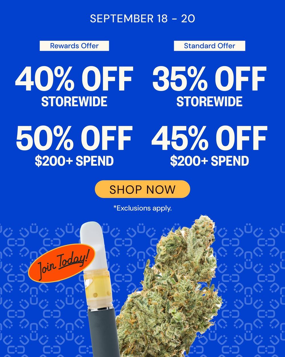Rewards & Standard Offers: Up to 50% Off