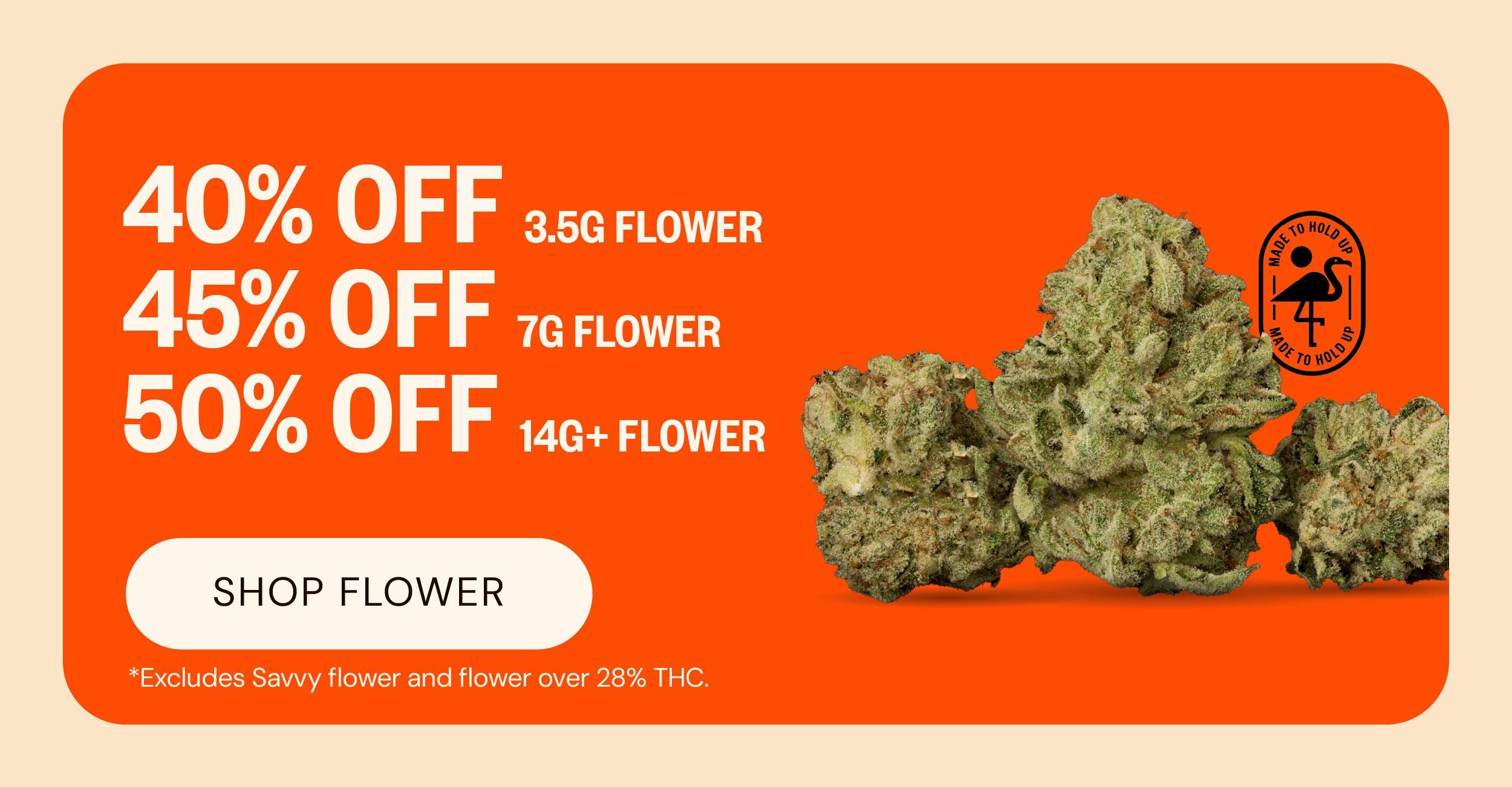 Up to 50% Off Flower Deals - Cannabis deal image