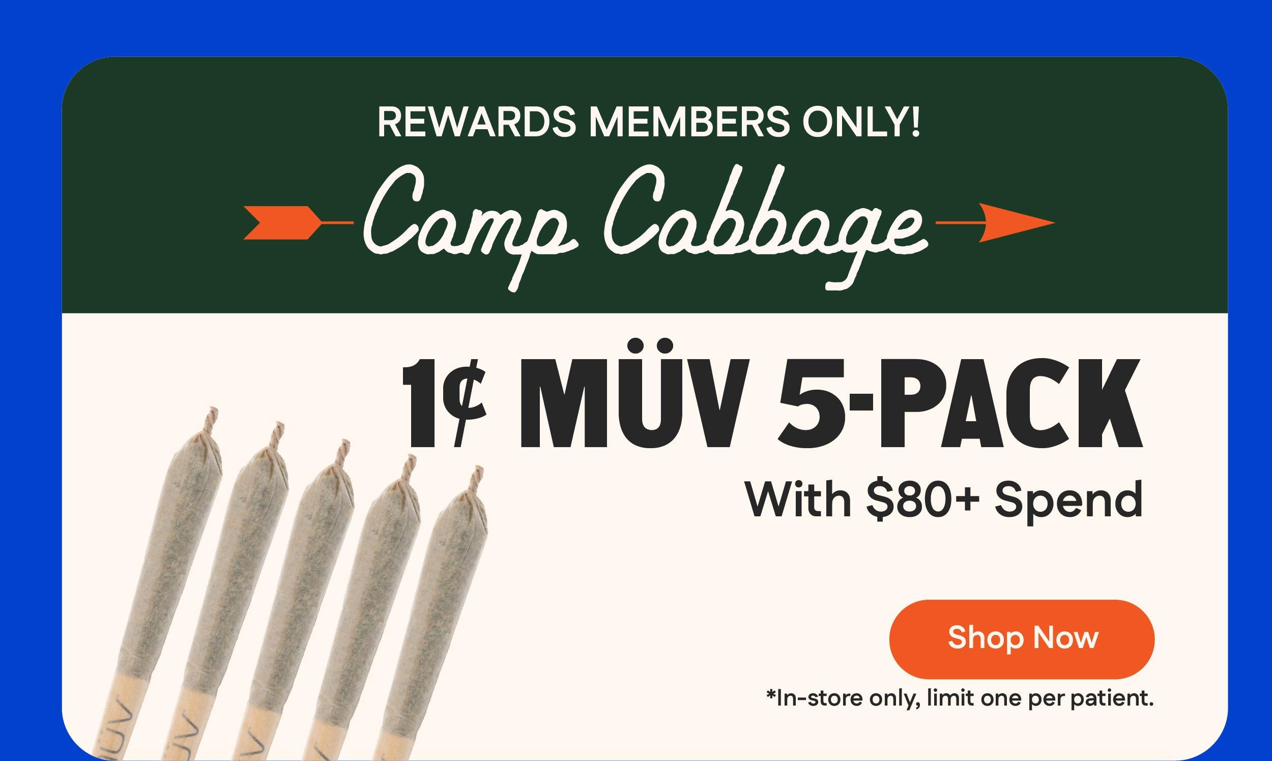 1¢ MÜV 5-Pack with $80+ Spend