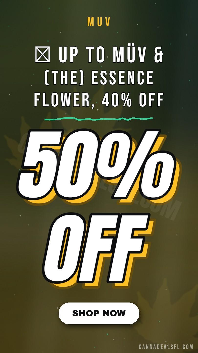 🙌 Up To 50% Off Müv & (The) Essence Flower, 40% Off Sweet Supply, & More - Cannabis deal image