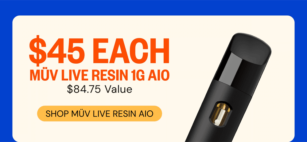 $45 MÜV Live Resin 1g AIO Deal - Cannabis deal image