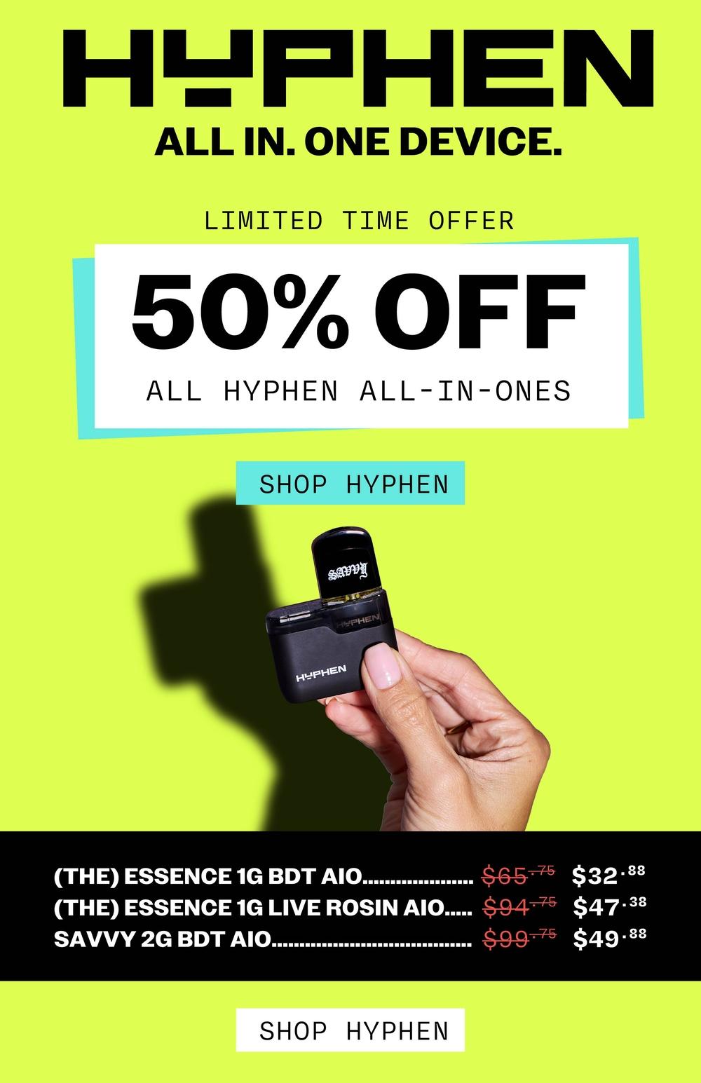 50% Off All Hyphen All-In-Ones