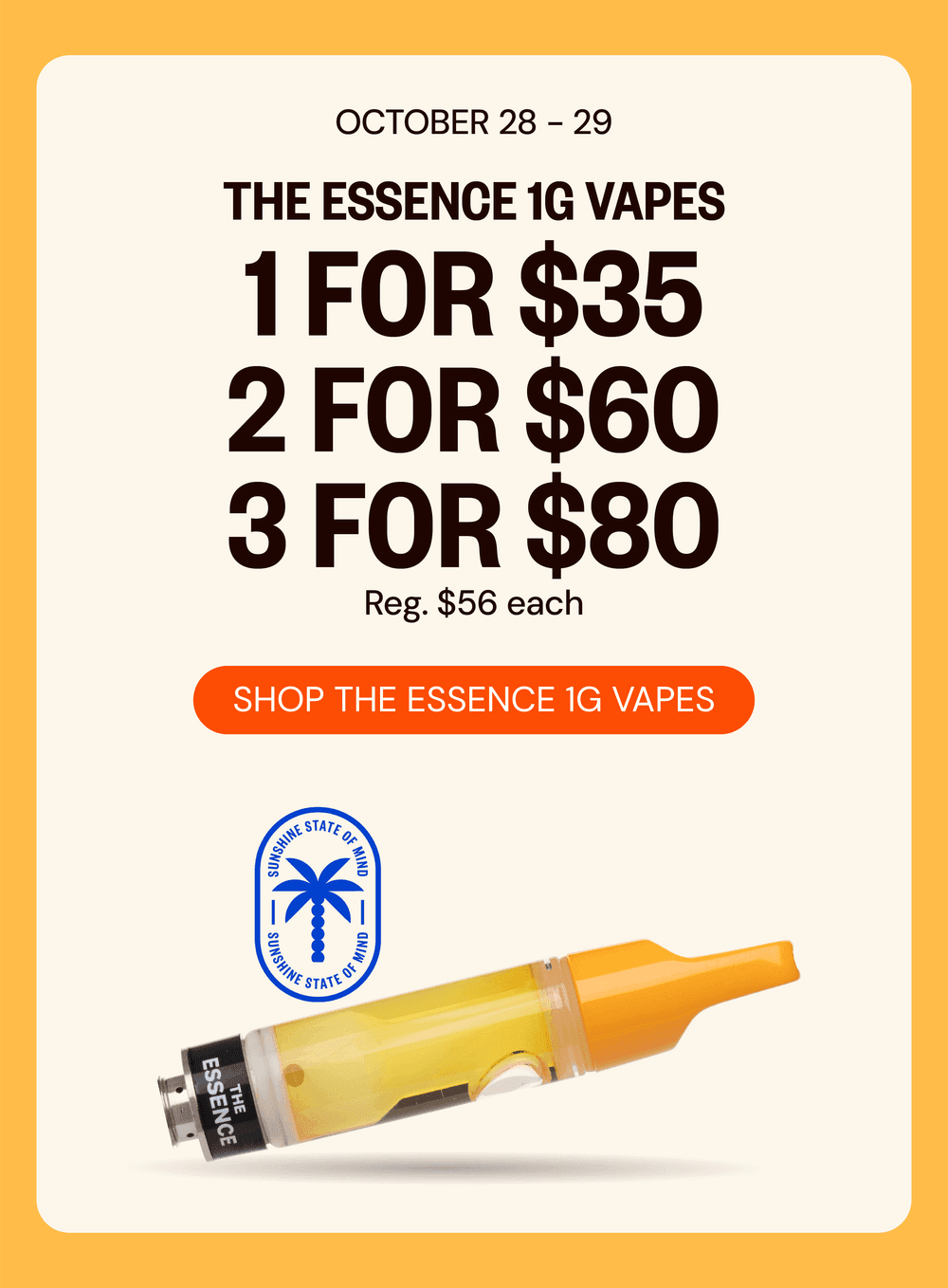 The Essence 1G Vape Multi-Buy Deals - Cannabis deal image