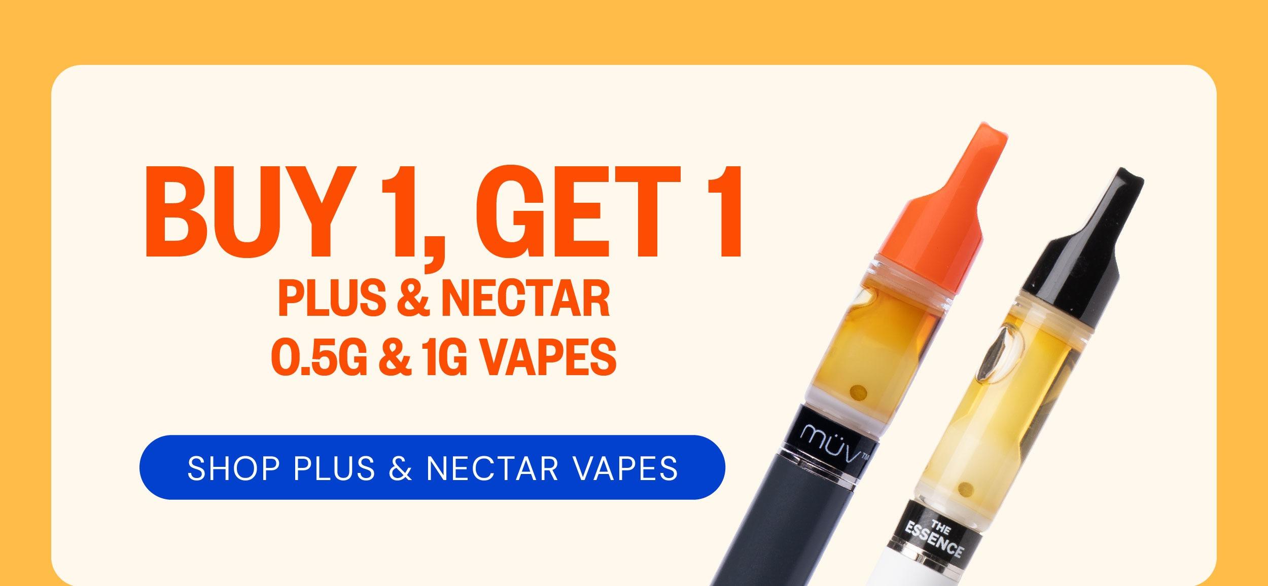 Buy 1 Get 1 Plus & Nectar Vapes
