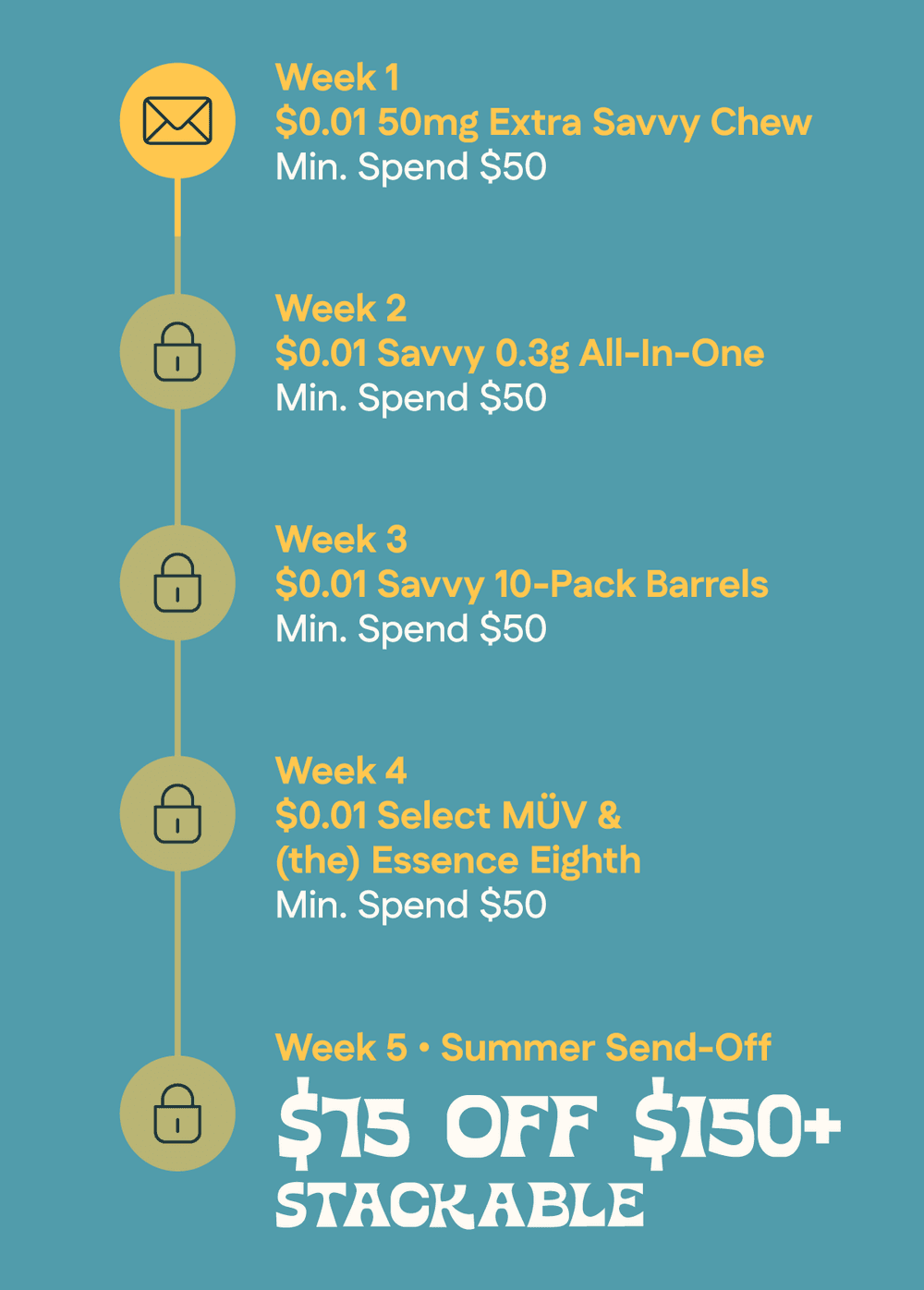 Weekly Deals & Summer Send-Off Discount - Cannabis deal image