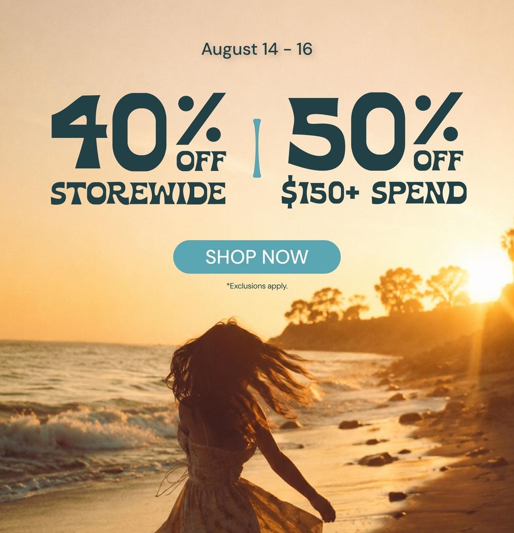 40% Off Storewide & 50% Off Spend - Cannabis deal image