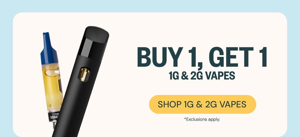 Buy 1 Get 1 on 1G & 2G Vapes - Cannabis deal image