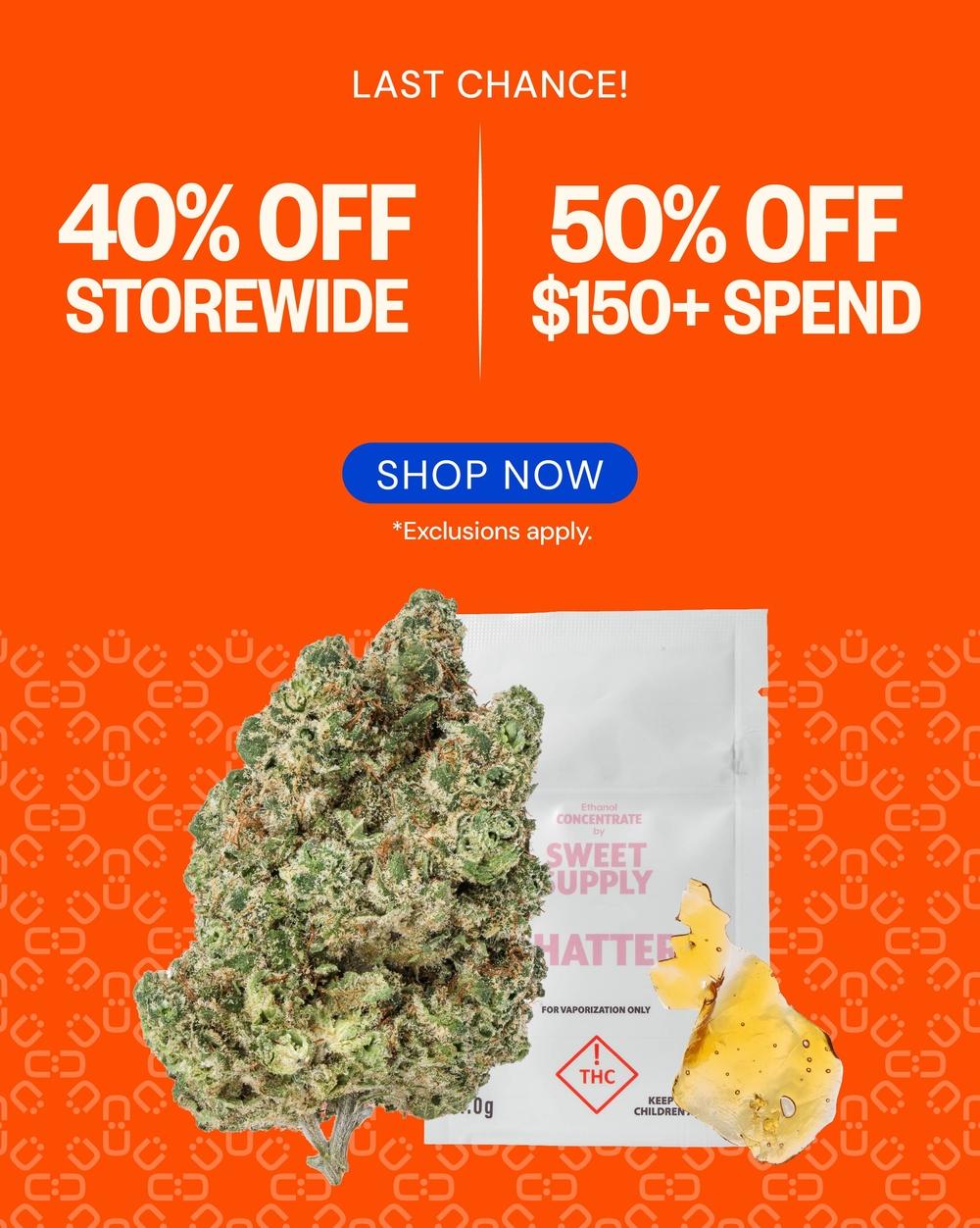 40% Off Storewide & 50% Off Spend