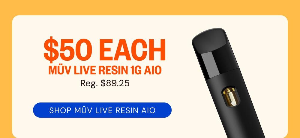 MÜV Live Resin 1g AIO Deal - Cannabis deal image