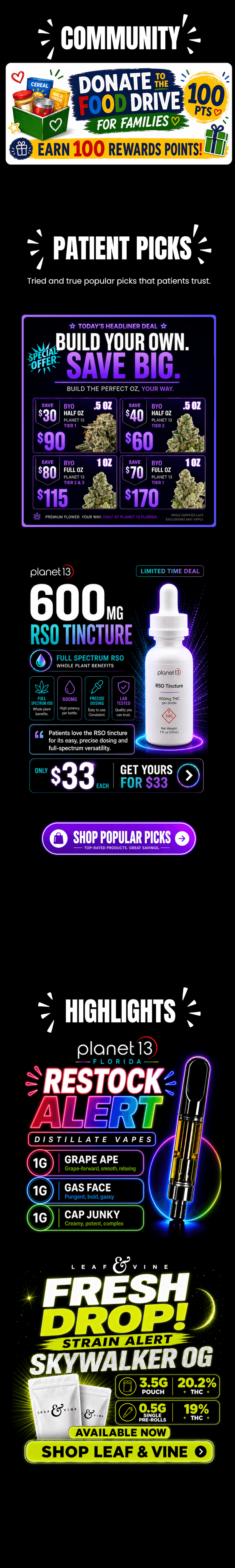 Build Your Own Oz & RSO Tincture Deals - Cannabis deal image