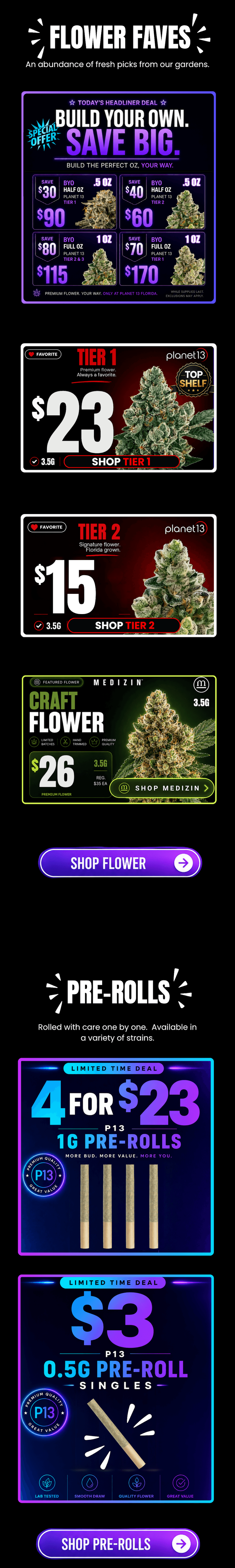 Build Your Own Oz & 4 Pre-Rolls for $23 - Cannabis deal image