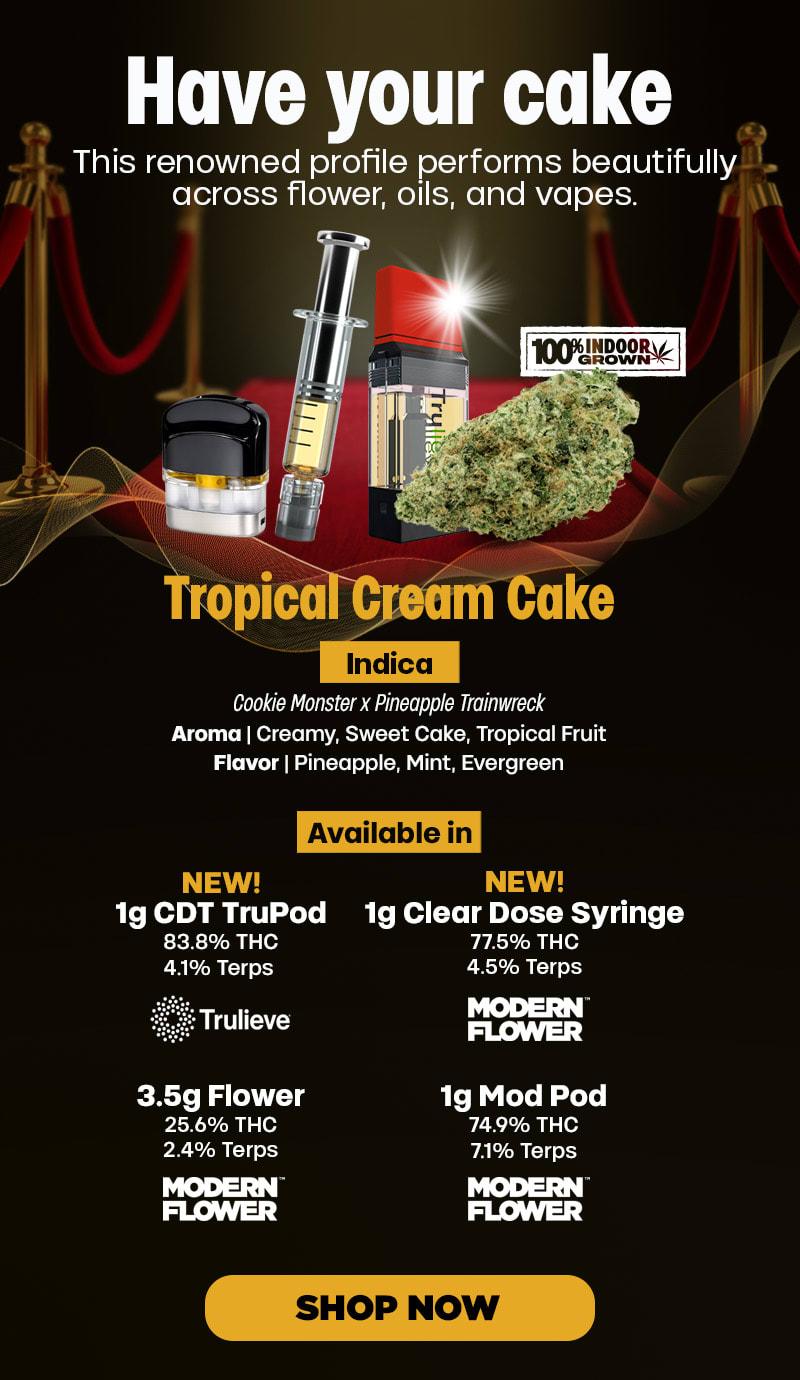 Tropical Cream Cake Flower, Vapes & More