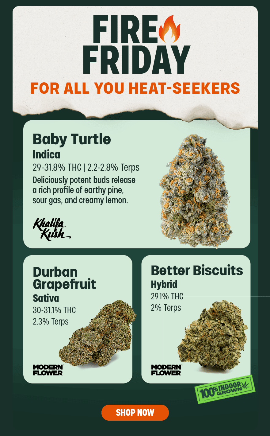 Fire Friday Heat-Seekers Featured Strains - Cannabis deal image