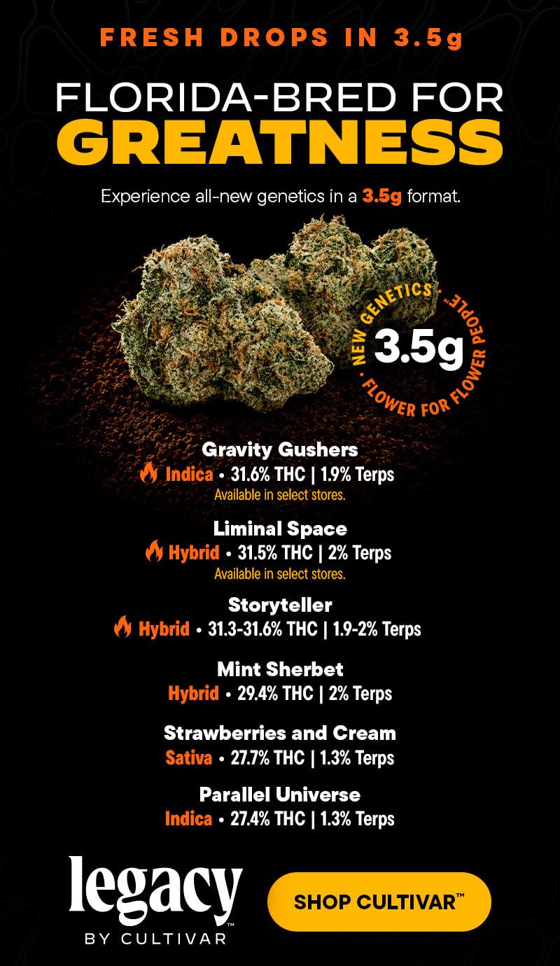 Fresh Drops in 3.5g Flower Format