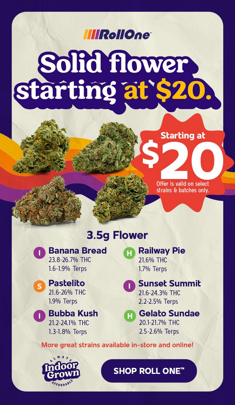 Solid Flower Starting at $20 - Cannabis deal image