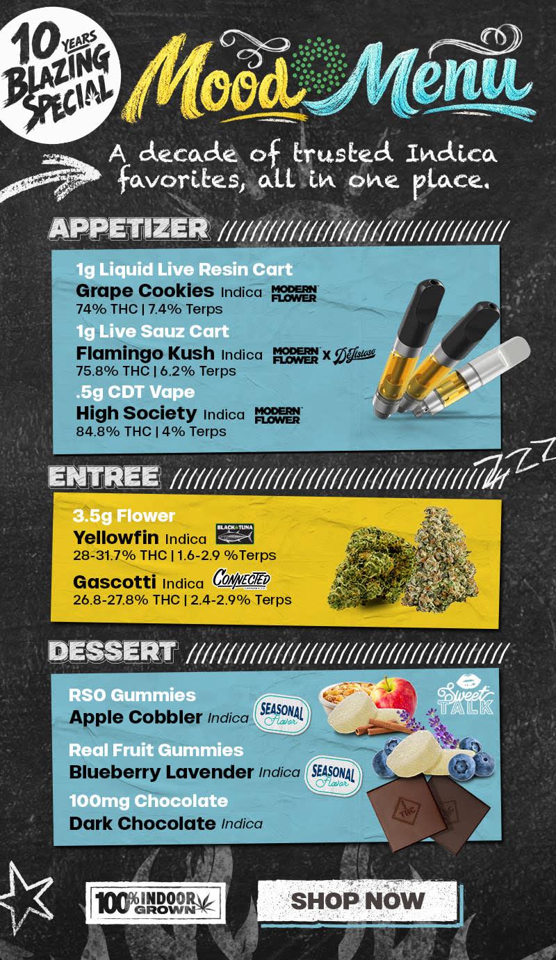 Indica Favorites: Carts, Flower, Edibles - Cannabis deal image