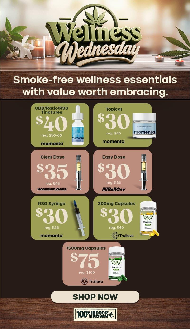 Wellness Wednesday Deals on Tinctures, Topicals & More
