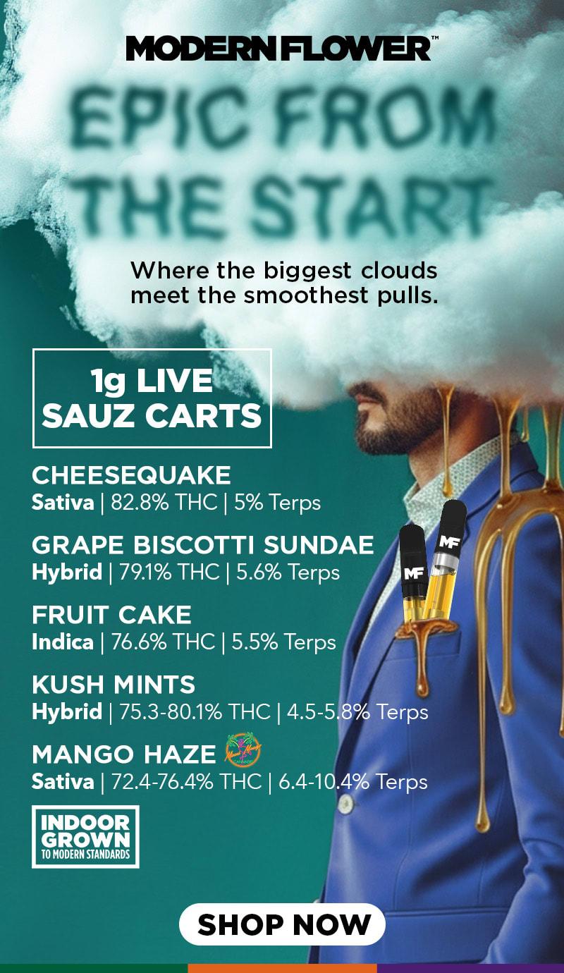 Featured 1g Live Sauz Carts & Indoor Grown - Cannabis deal image