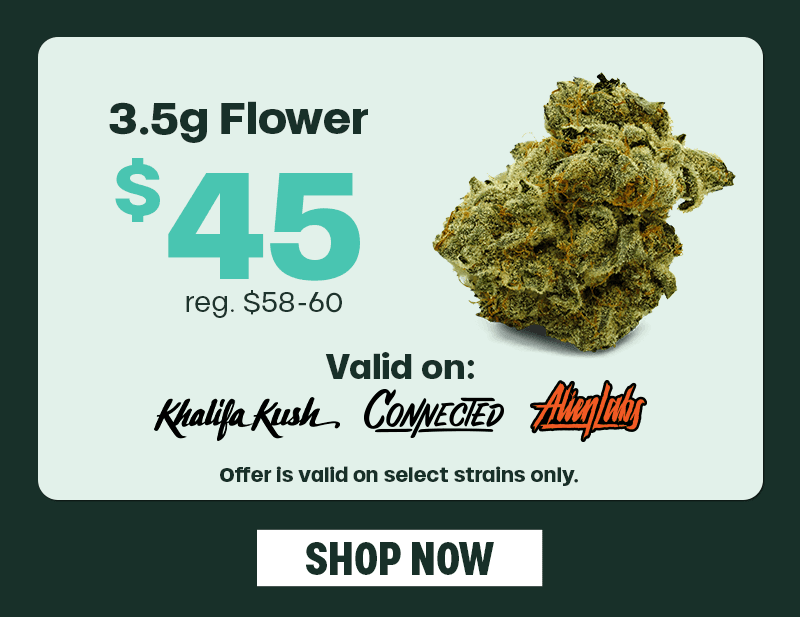 $45 Eighths on Select Strains
