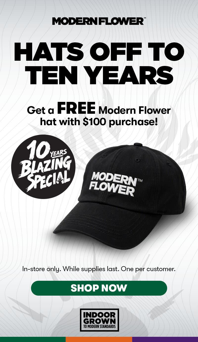 Free Hat With $100 Purchase - Cannabis deal image