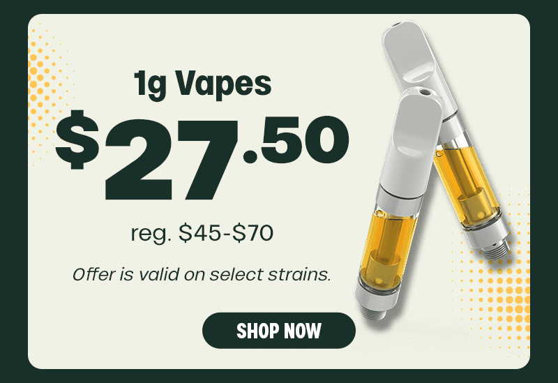 1g Vapes $27.50 Deal