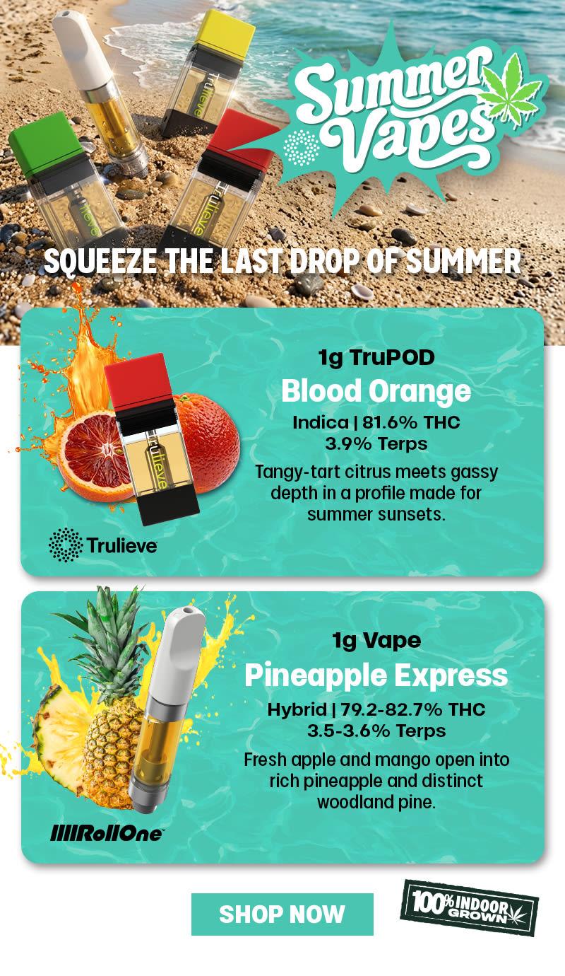 Summer Vapes: TruPOD & RollOne Deals - Cannabis deal image