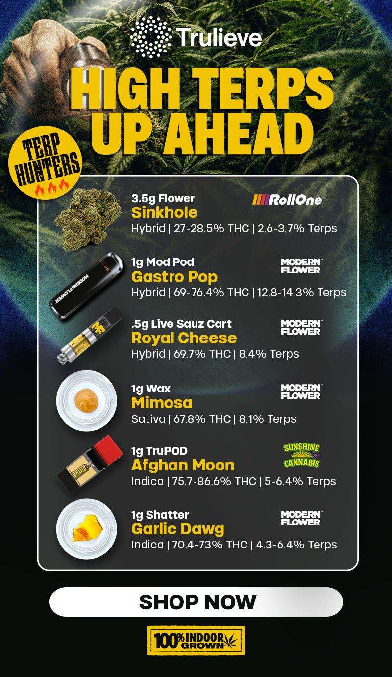 High Terps Up Ahead Featured Products - Cannabis deal image