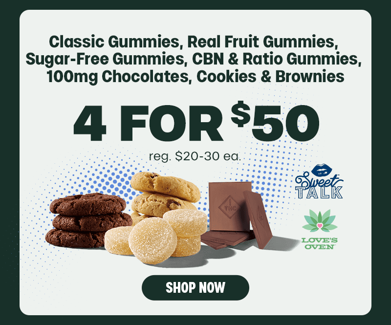 4 for $50 Gummies & Edibles - Cannabis deal image