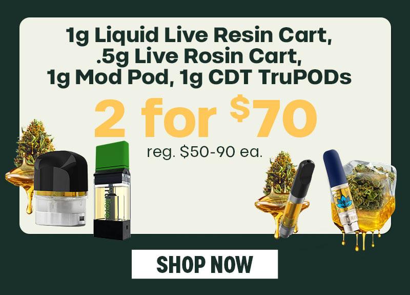 2 for $70 Select Vapes - Cannabis deal image