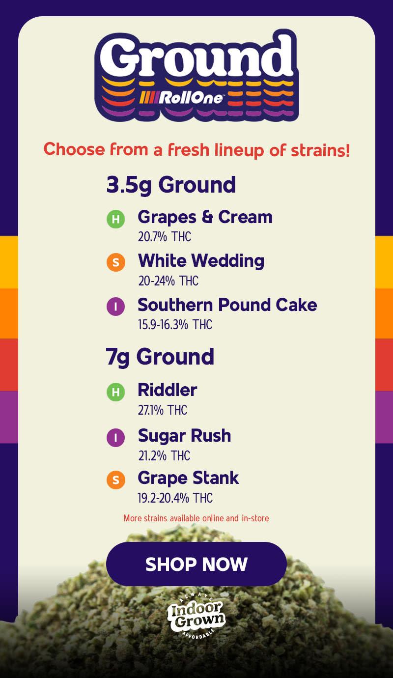 Featured Strains with THC Potency