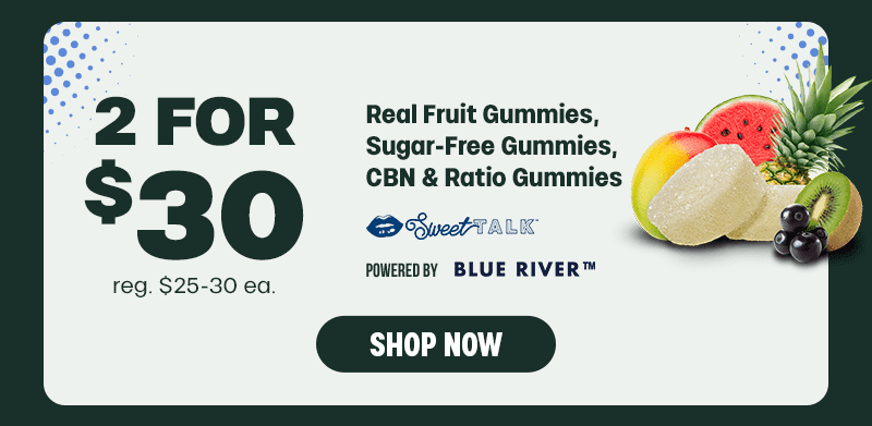 2 For $30 Real Fruit & Sugar-Free Gummies - Cannabis deal image