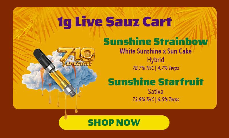 Featured 1g Live Sauz Carts