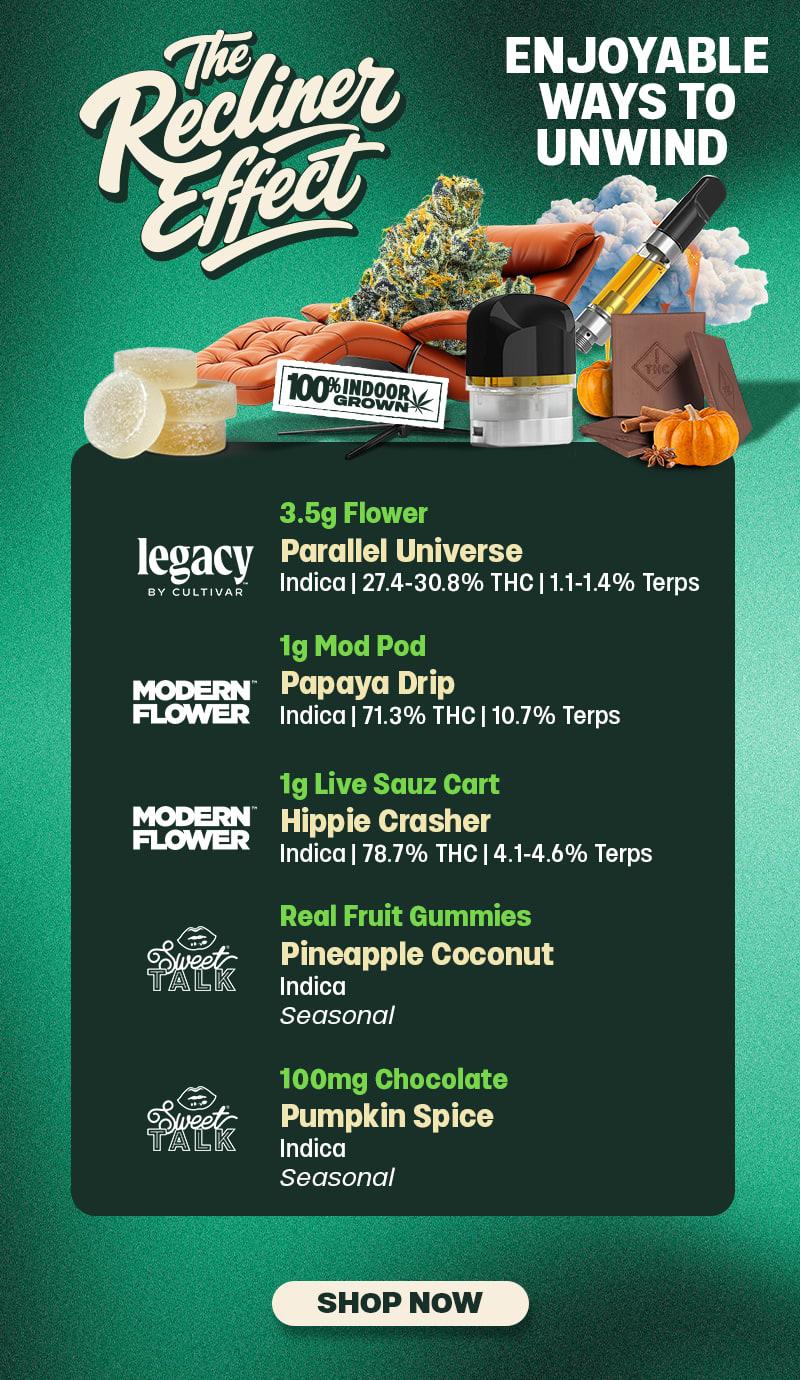 Featured Seasonal Cannabis Product Lineup