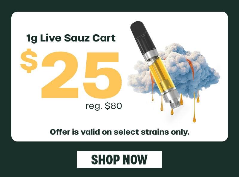 1g Live Sauz Cart Special