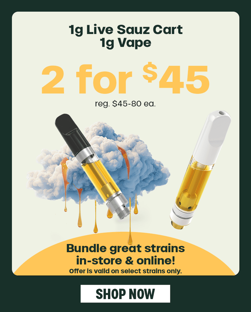 2 for $45 Live Sauce Carts