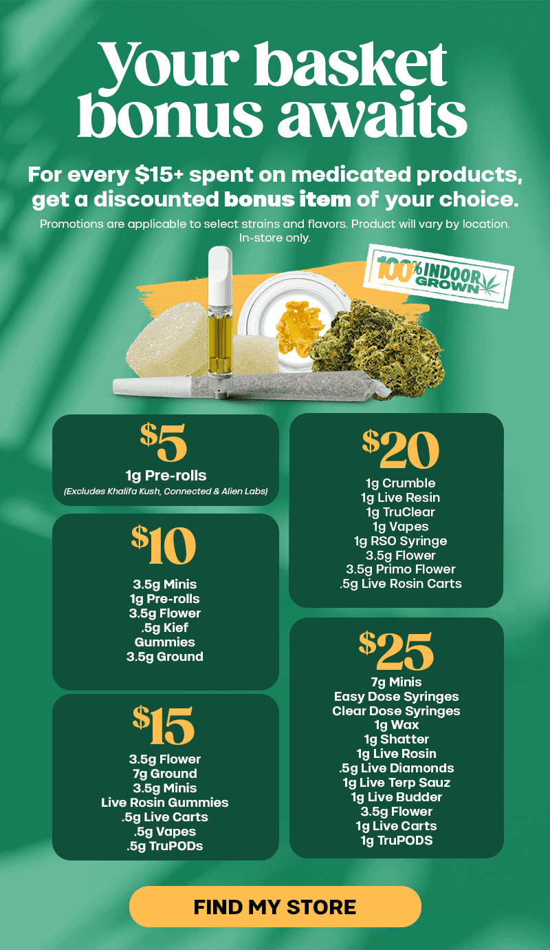 Bonus Item Deals & Select Product Offers - Cannabis deal image