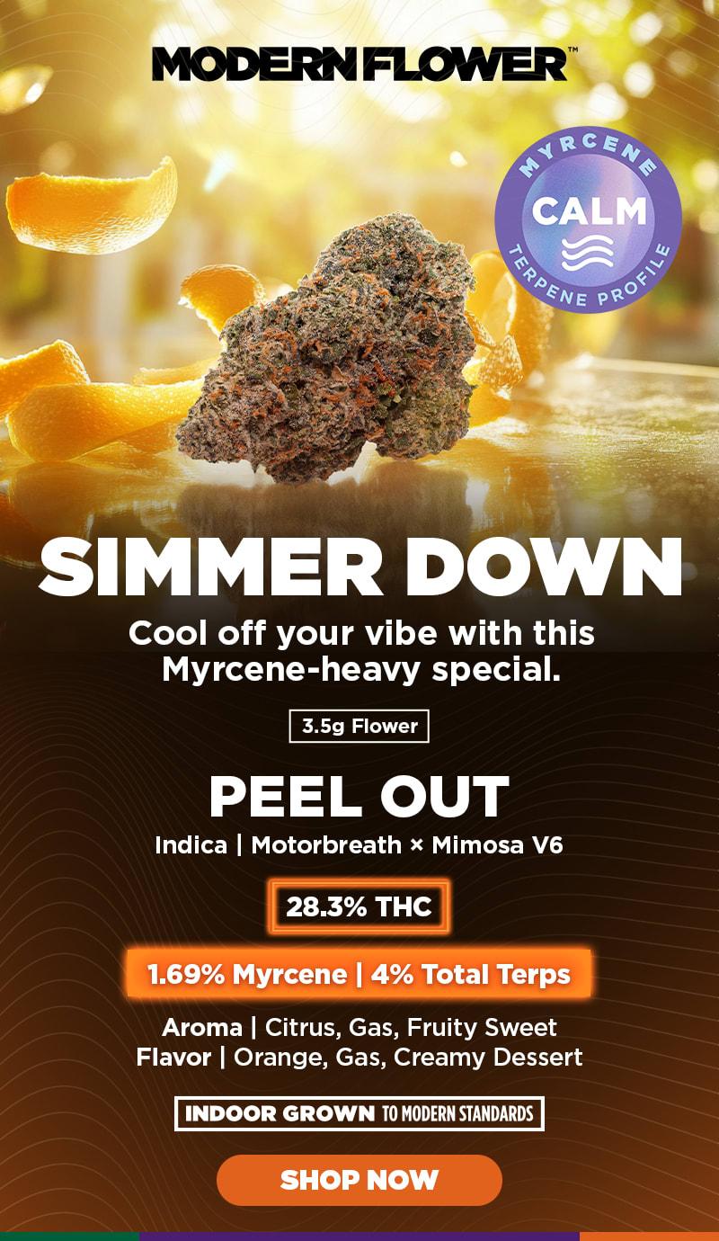 Myrcene-Heavy Special: Peel Out Flower - Cannabis deal image