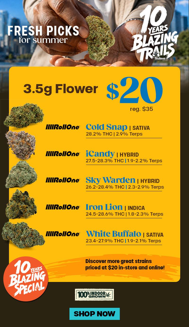 Fresh Picks for Summer: $20 Flower Deals - Cannabis deal image
