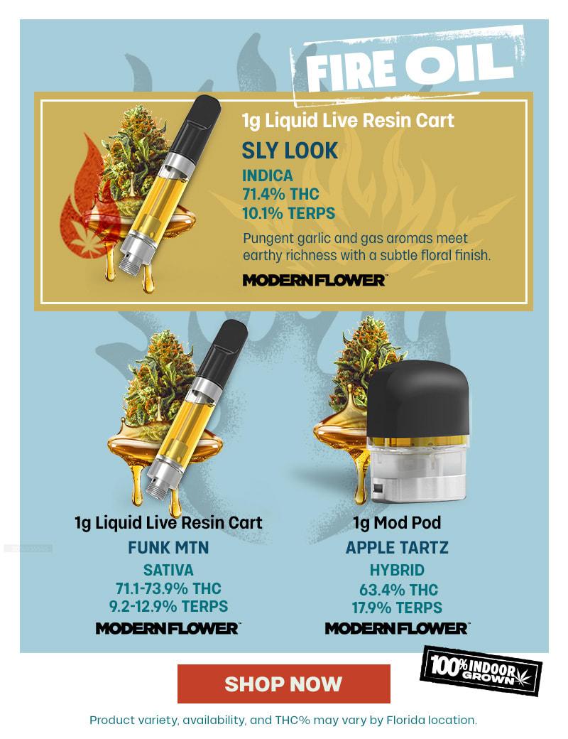 Featured Fire Oil Carts & Mod Pods - Cannabis deal image