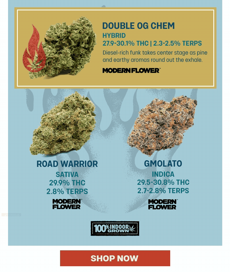 Featured Flower Strains from Modern Flower